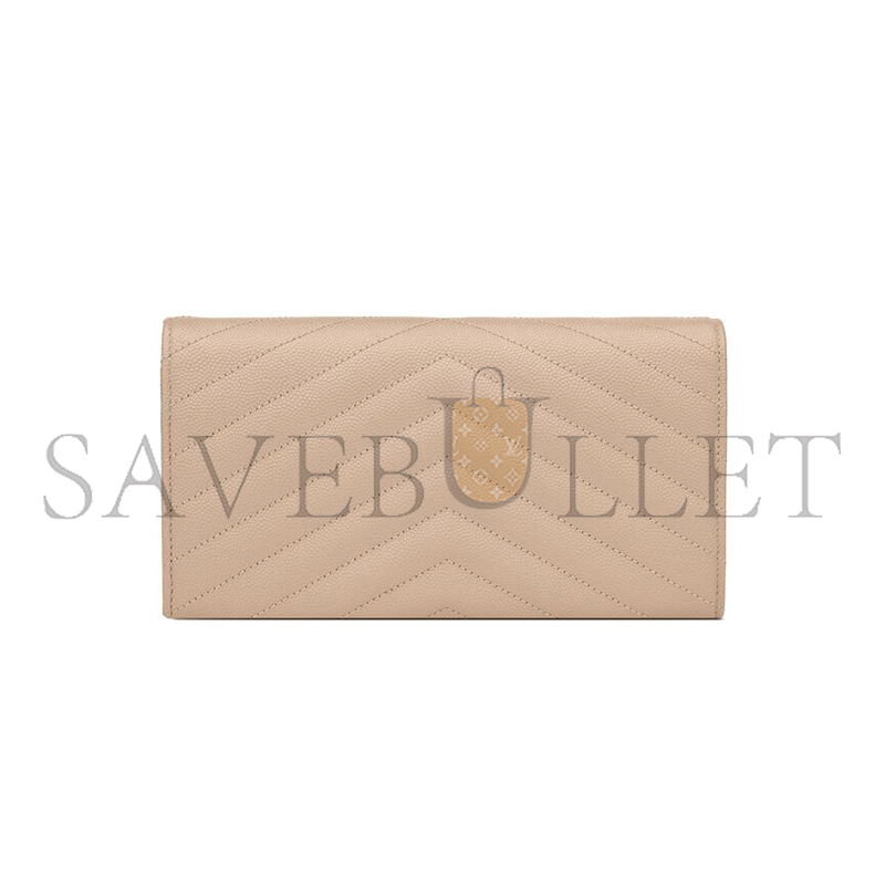 Y*L cassandre matelassÉ large flap wallet in grain de poudre leather 372264bow012721 (19*11*3cm)