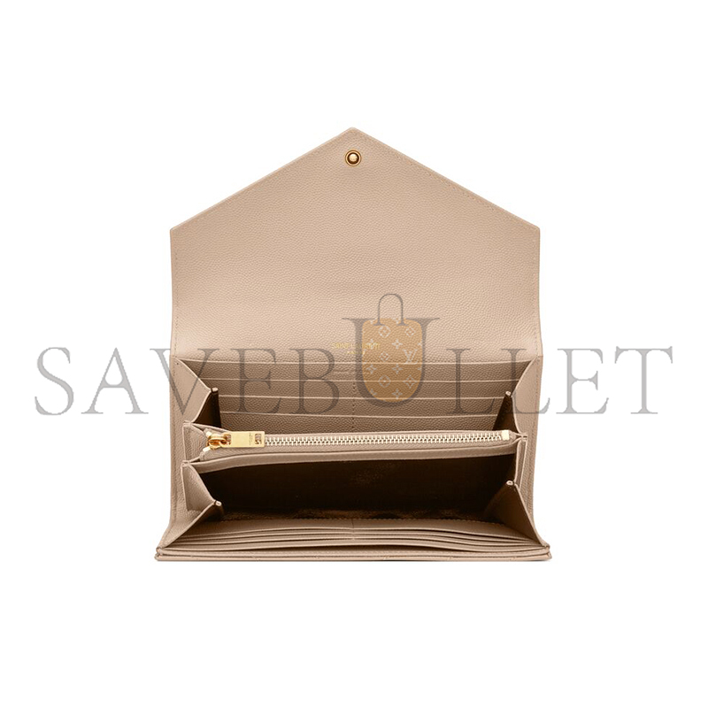 Y*L cassandre matelassÉ large flap wallet in grain de poudre leather 372264bow012721 (19*11*3cm)