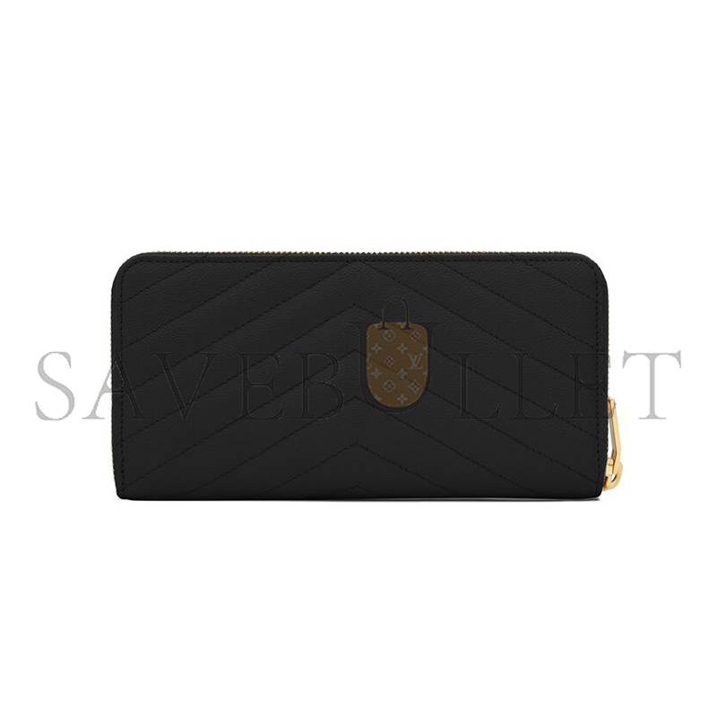 Y*L cassandre matelassÉ zip around wallet in grain de poudre leather 358094bow011000 (19*9.5*2.5cm)