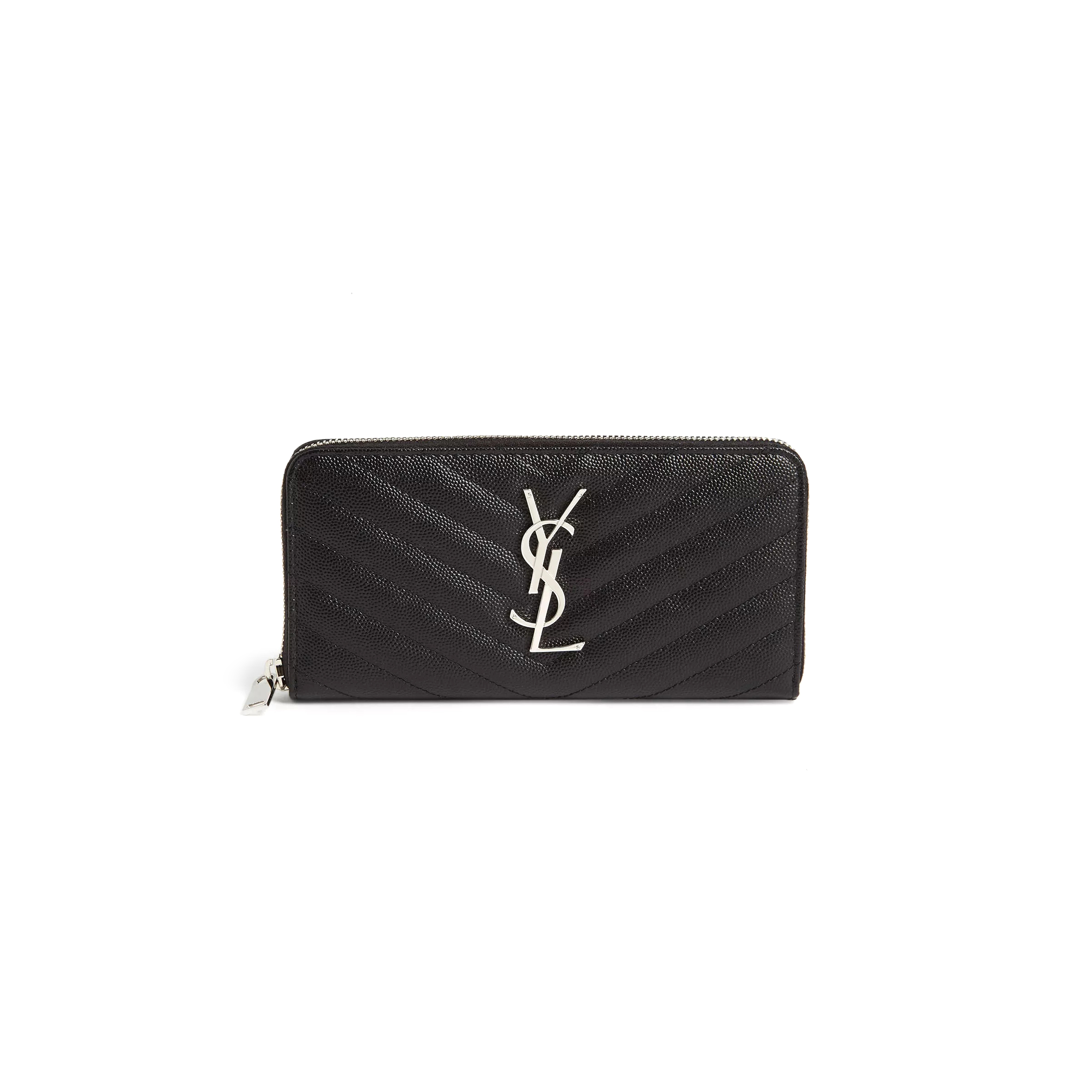 Y*L cassandre matelassÉ zip around wallet in grain de poudre leather 358094bow021000 (19*9.5*2.5cm)