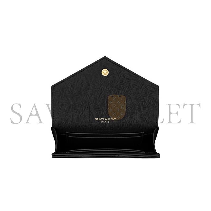 Y*L cassandre matelassÉ small envelope wallet in grain de poudre leather 414404bow011000 (13.5*9.5*3cm)