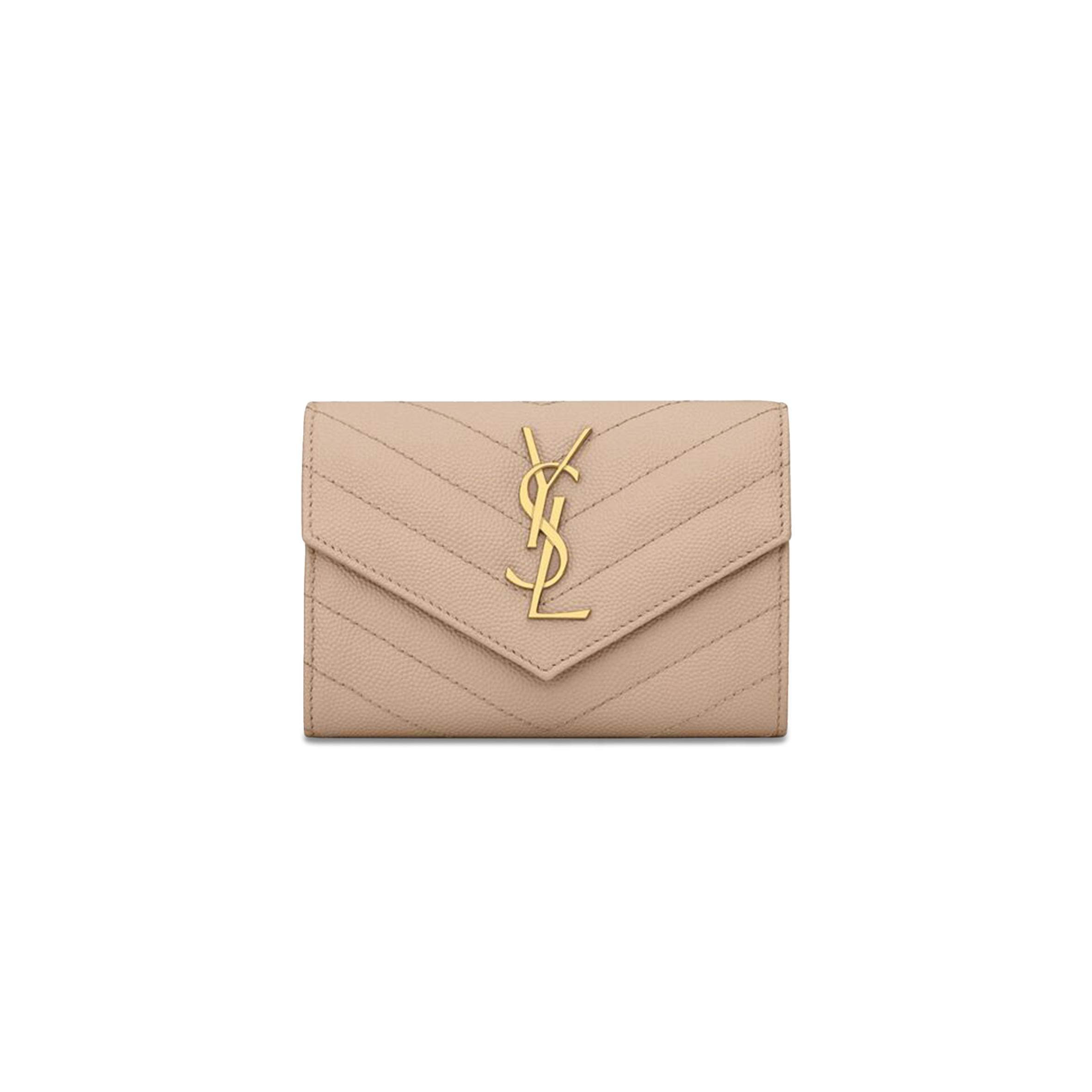 Y*L cassandre matelassÉ small envelope wallet in grain de poudre leather 414404bow012721 (13.5*9.5*3cm)