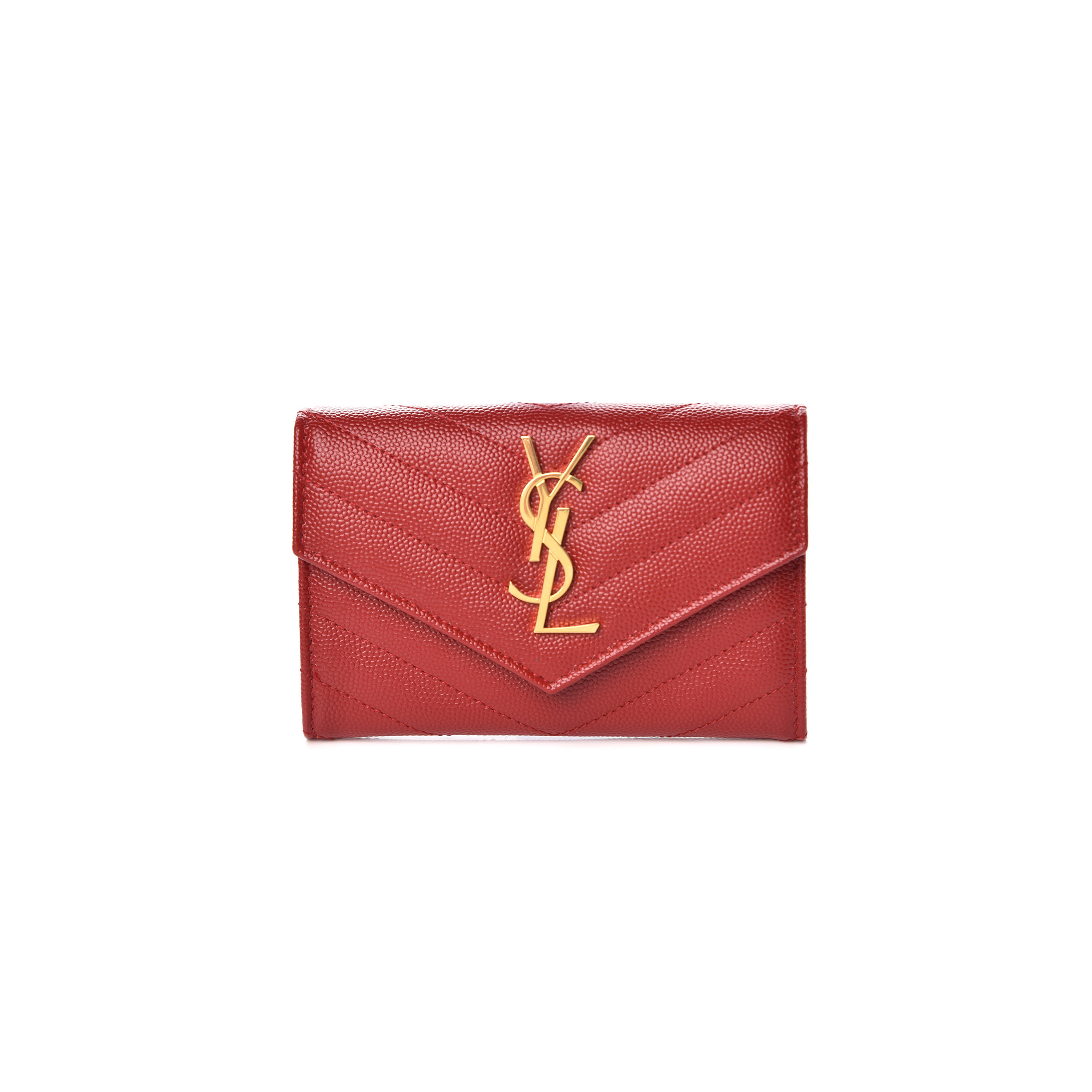 Y*L cassandre matelassÉ small envelope wallet in grain de poudre leather 414404358527 (13.5*9.5*3cm)