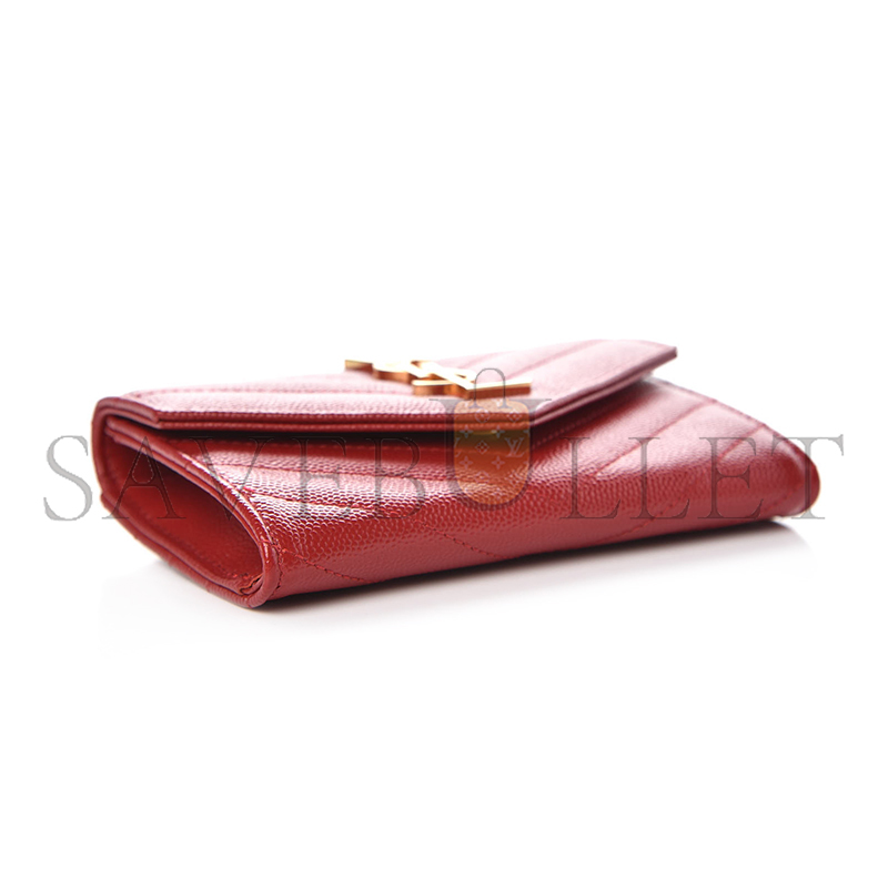 Y*L cassandre matelassÉ small envelope wallet in grain de poudre leather 414404358527 (13.5*9.5*3cm)