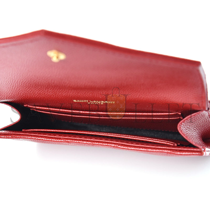Y*L cassandre matelassÉ small envelope wallet in grain de poudre leather 414404358527 (13.5*9.5*3cm)