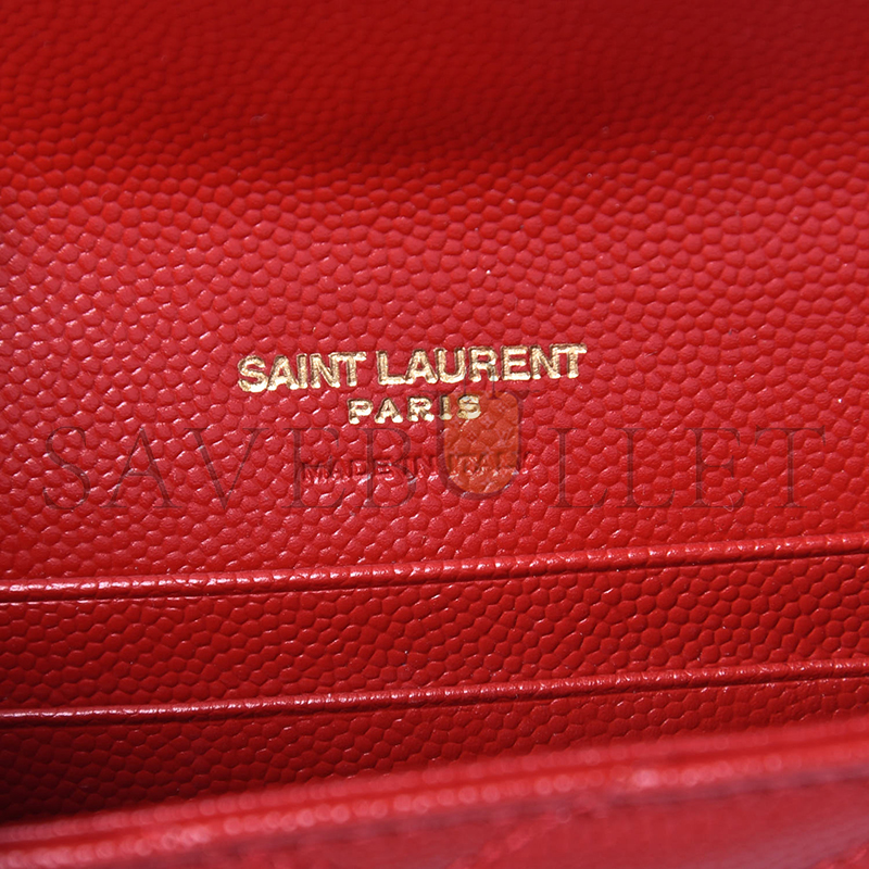 Y*L cassandre matelassÉ small envelope wallet in grain de poudre leather 414404358527 (13.5*9.5*3cm)