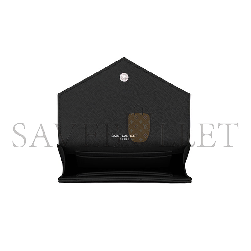 Y*L cassandre matelassÉ small envelope wallet in grain de poudre leather 414404bow021000 (13.5*9.5*3cm)