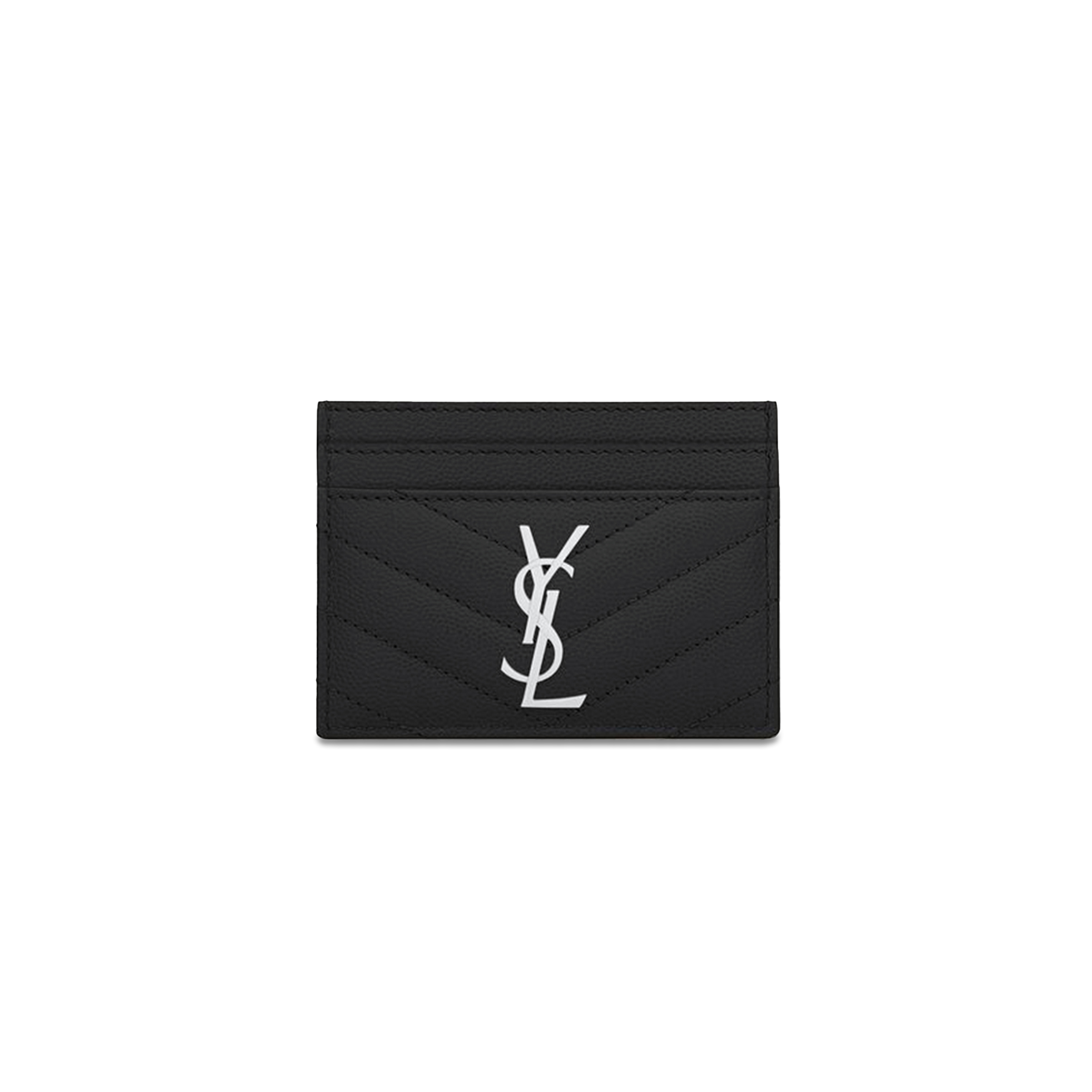 Y*L cassandre matelassÉ card case in grain de poudre leather 423291bow021000 (10.5*7.5*0.5cm)
