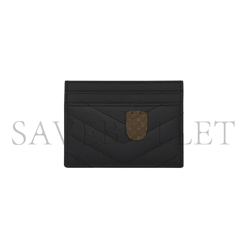 Y*L cassandre matelassÉ card case in grain de poudre leather 423291bow021000 (10.5*7.5*0.5cm)