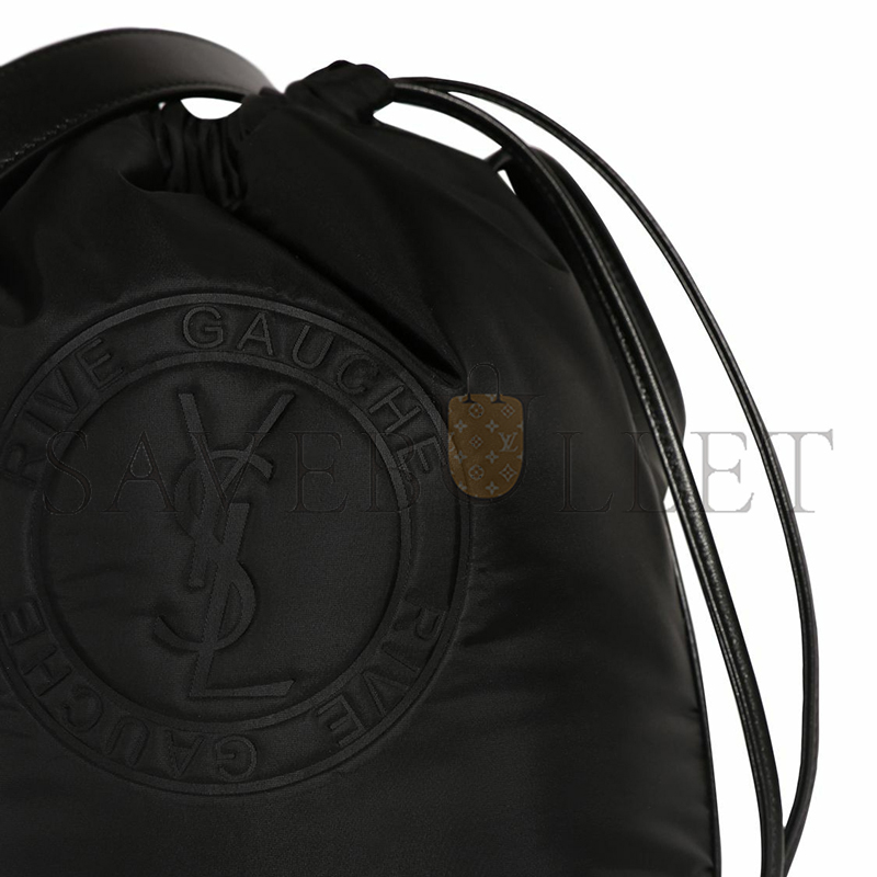 Y*L rive gauche laced bucket bag in leather 71026161055 (21*23*14cm)