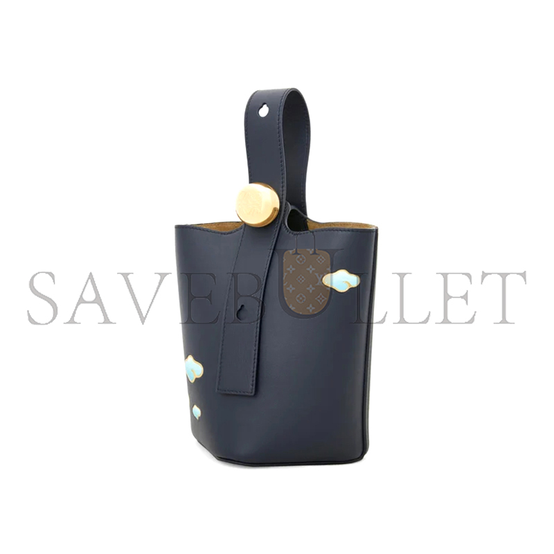 L0ew* mini pebble bucket in nappa calfskin aanbbbmx18 (16*16*19.5cm)