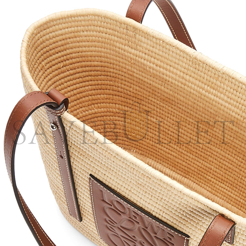 L0ew* quare basket tote bag in raffia a223099x02-9943 (27*20*10cm)