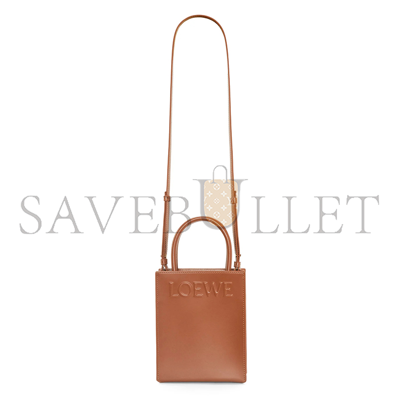 L0ew* standard a5 tote in shiny calfskin a933s30x01-2530 (21*17*6cm)