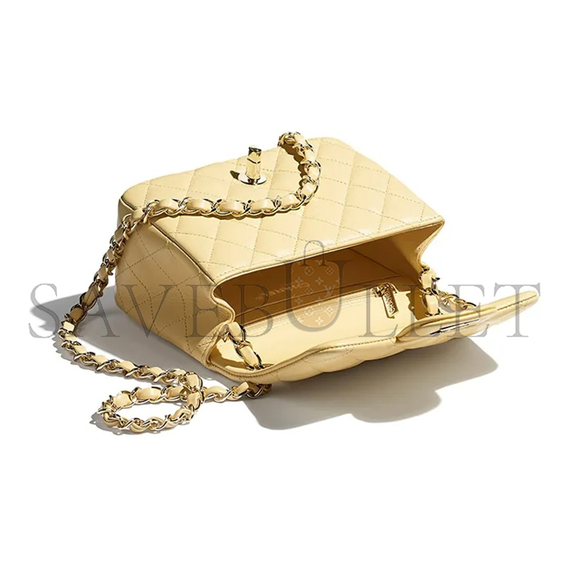 Ch*el classic flap cf lambskin shoulder bag crossbody bag a35200 (17*13.5*8cm)