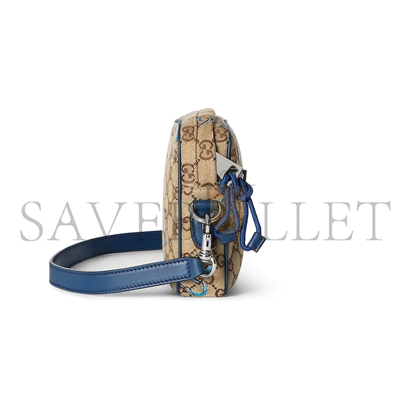 G*u*i small embroidered snake crossbody bag 817771 (23*16*4.5cm)