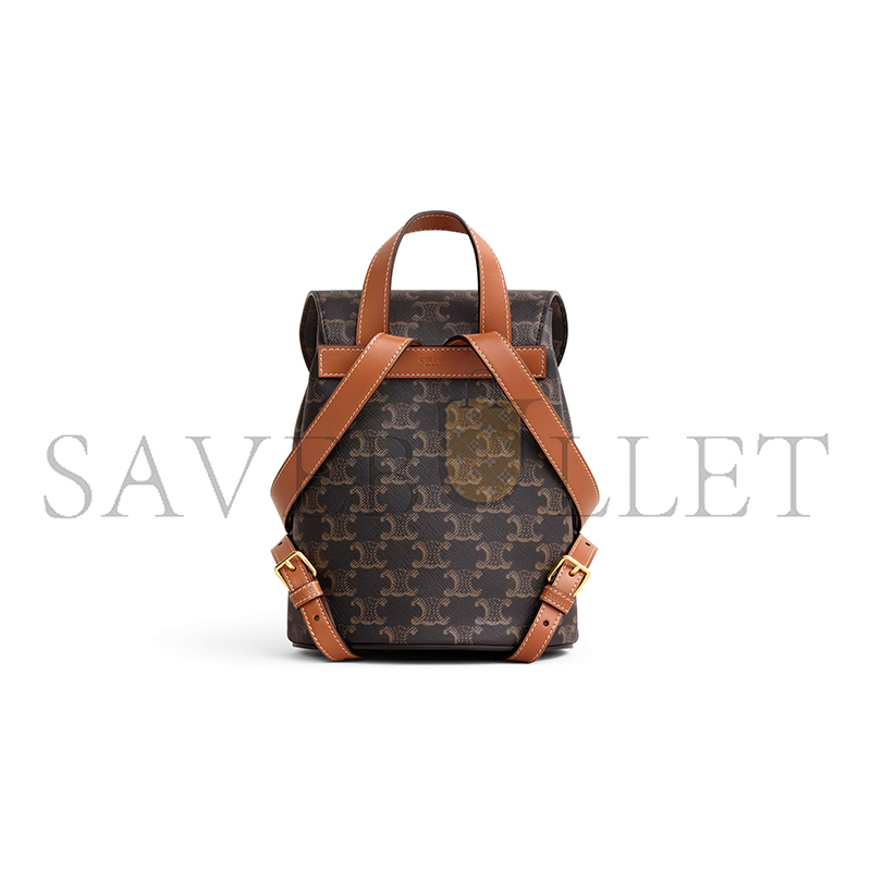 Ce**e backpack Ce**e bonnie in triomphe canvas and calfskin 118702cas.04lu (25*18*13cm)