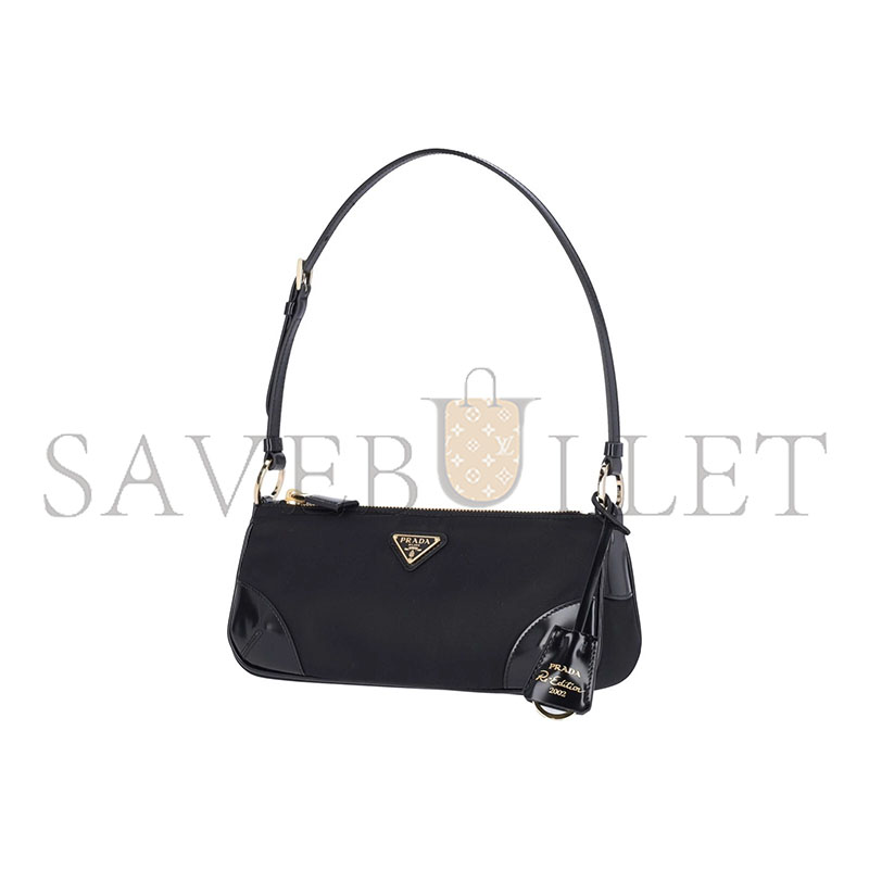 Pra*a black shoulder bag 1bc20 (23.5*10*5cm)
