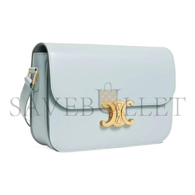 CELIN MEDIUM TEEN TRIOMPHE BAG IN SHINY CALFSKIN 187363BF4.07SZ (22.5*16.5*7.5cm)
