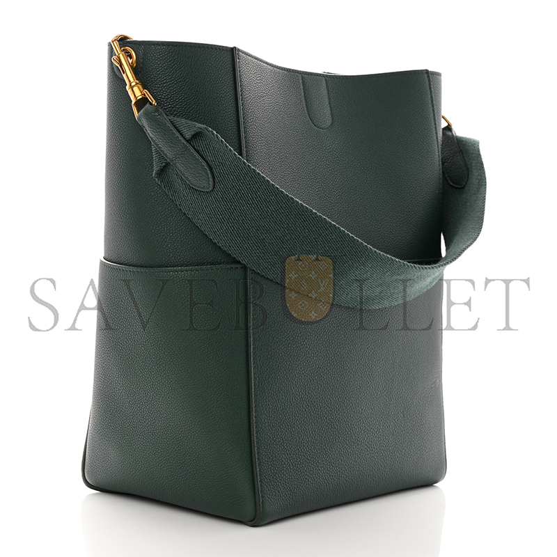Ce**e bucket bag in sangle seau pebbled calfskin 176593ah4.19et (33*23*17cm)
