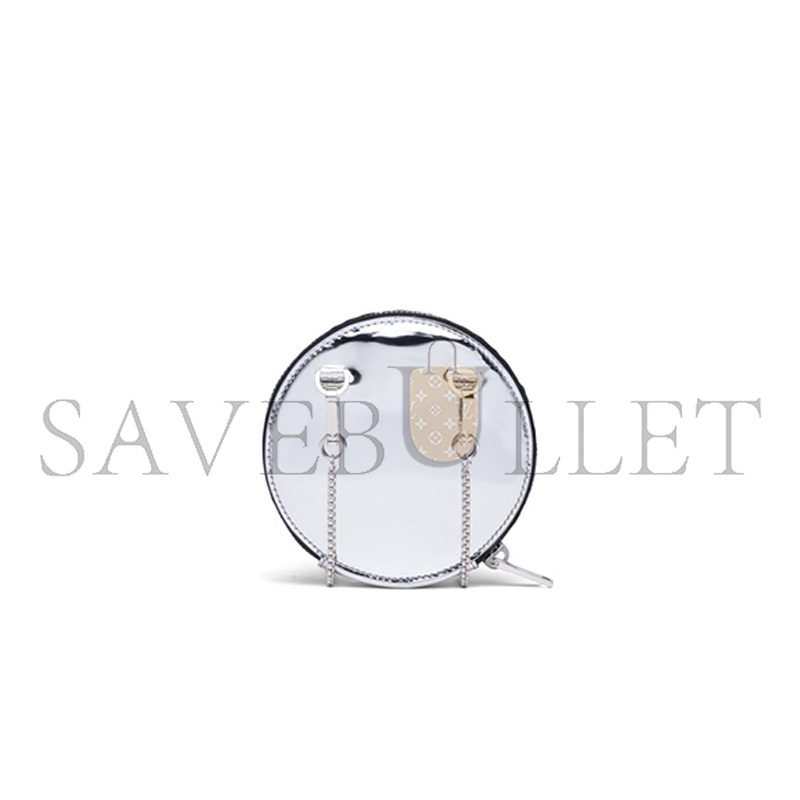 Pra*a glossy leather mini clutch 1nr003 (12*12*2cm)