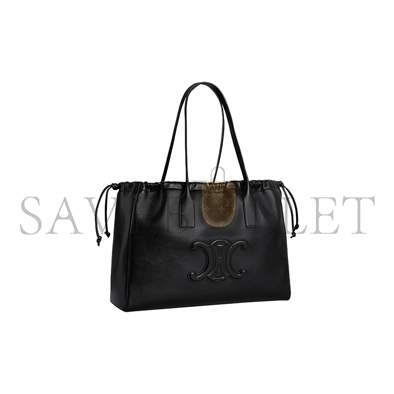 Ce**e drawstring bag in cabas triomphe smooth cowhide 199973du3.38no (44*28*18cm)