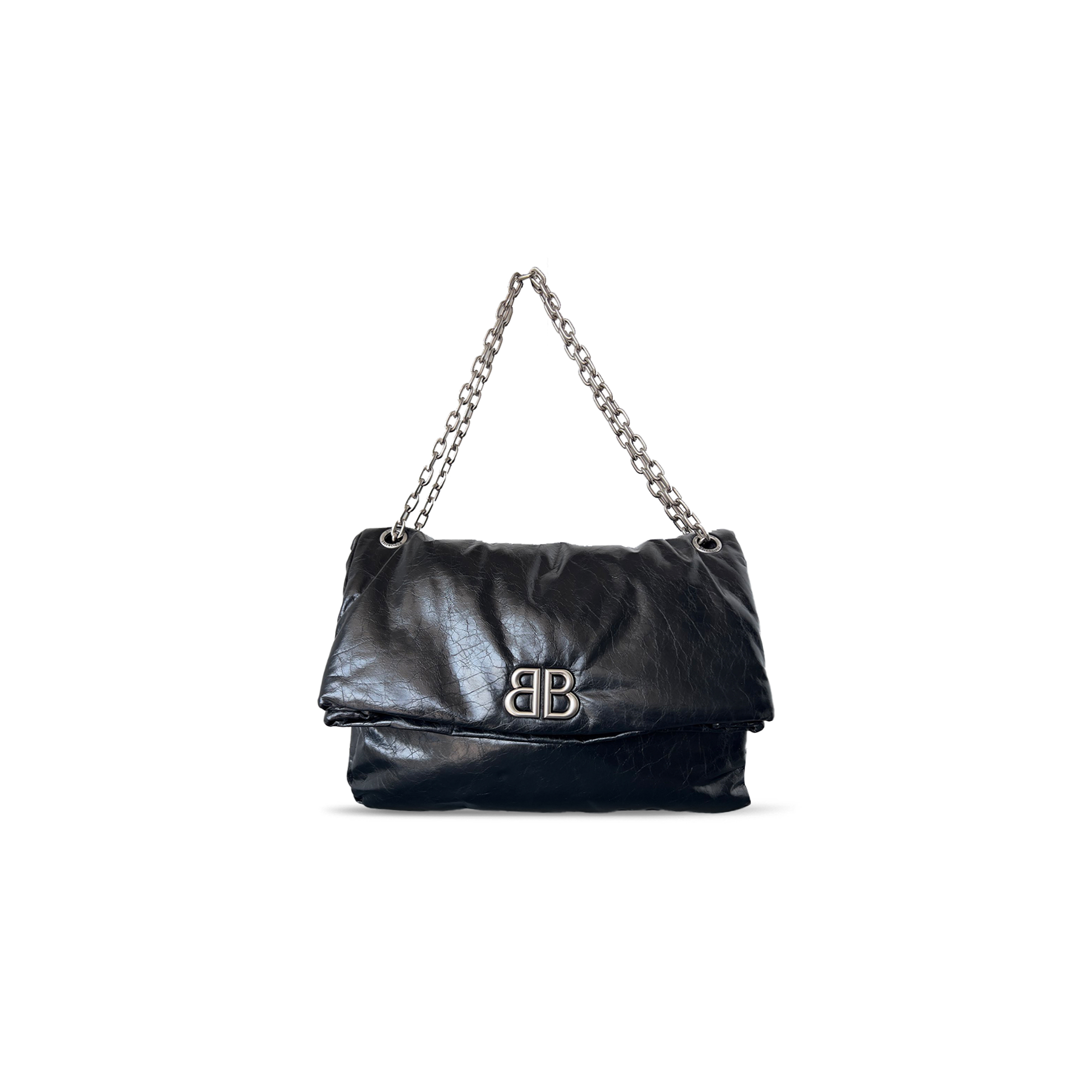 Ba*len*cia*ga women''s monaco chain bag large in black 7659332rar81000 (43.5*32*13cm)