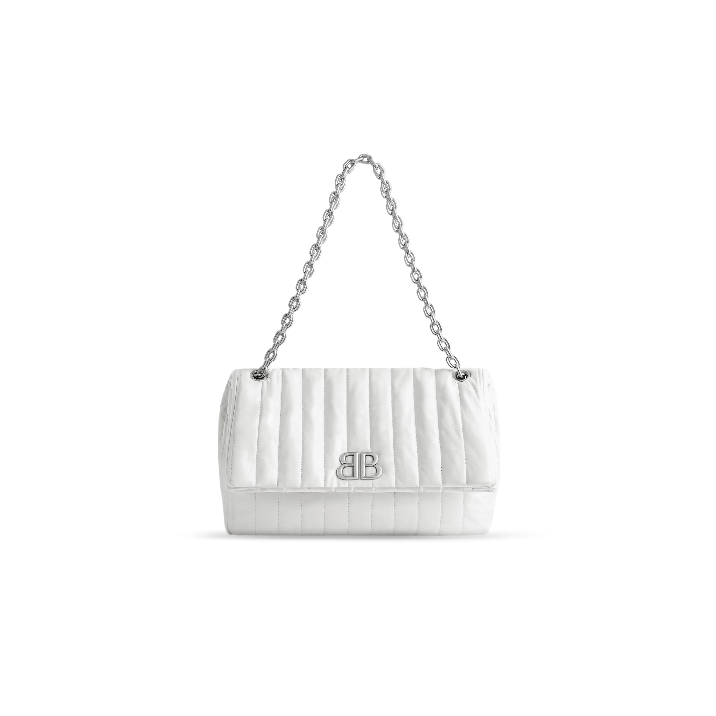Ba*len*cia*ga women''s monaco chain bag medium in white 7659452aase9106 (32.5*22*9.9cm)