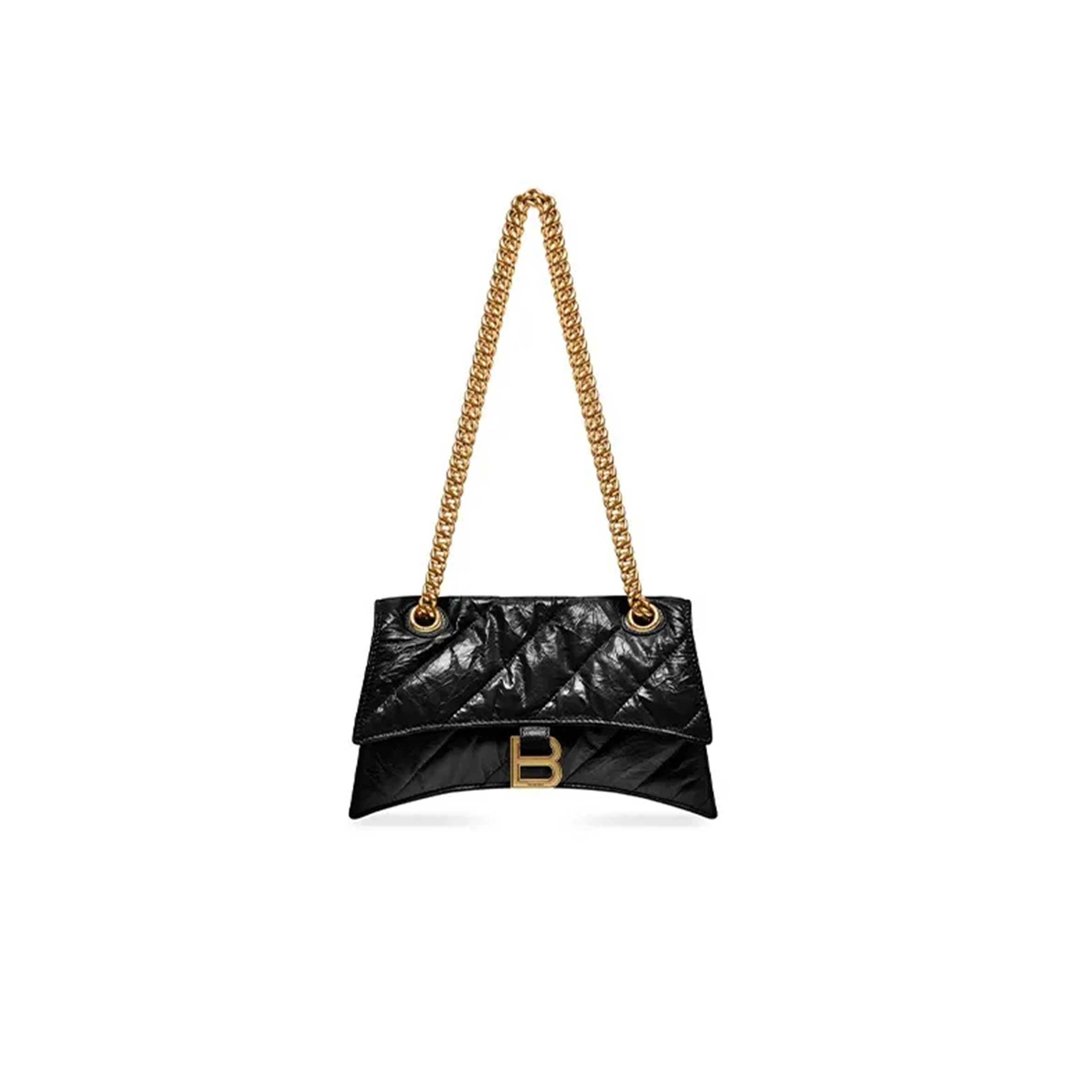 Ba*len*cia*ga women''s crush chain bag small in black 716351210j11000 (24.9*15*7.9cm)