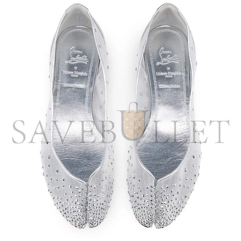 Ch**an louboutin marlougiela strass silver 1251025s211