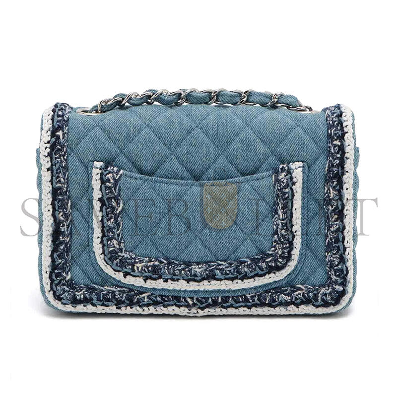 Ch*el denim quilted shoulder bag 239360 (20*12.4*7.1cm)