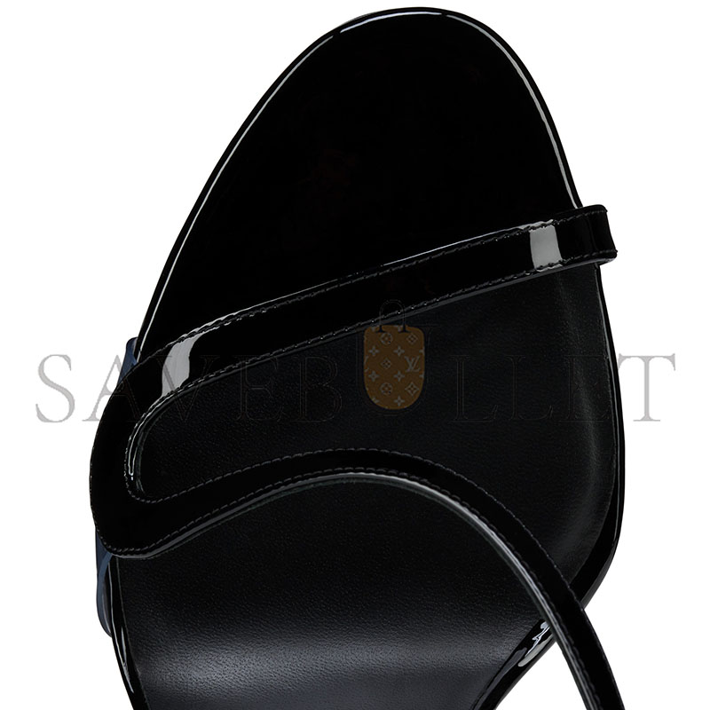 Ch**an louboutin rosa z100 mm sandals - patent calf leather - black - women 3250183b439