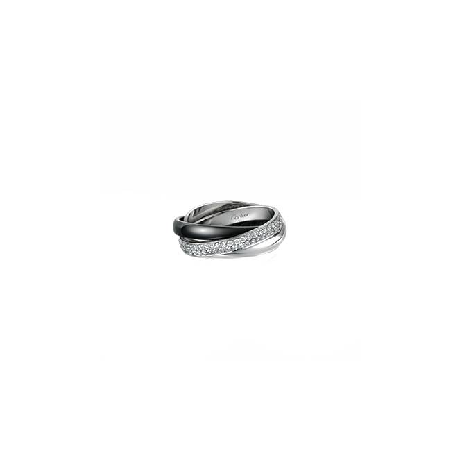 Ca*t*er trinity ring, ceramic, sm b4095500