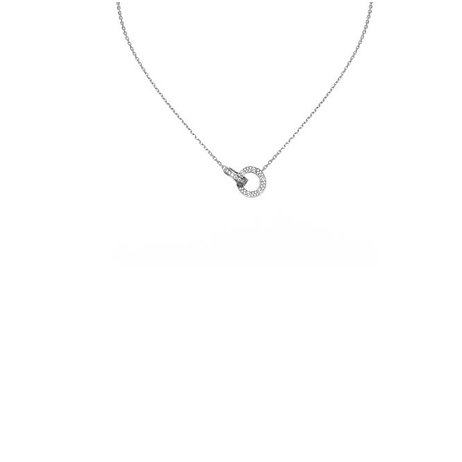 ca*t*er love necklace, Di*m*nd-paved b7216300
