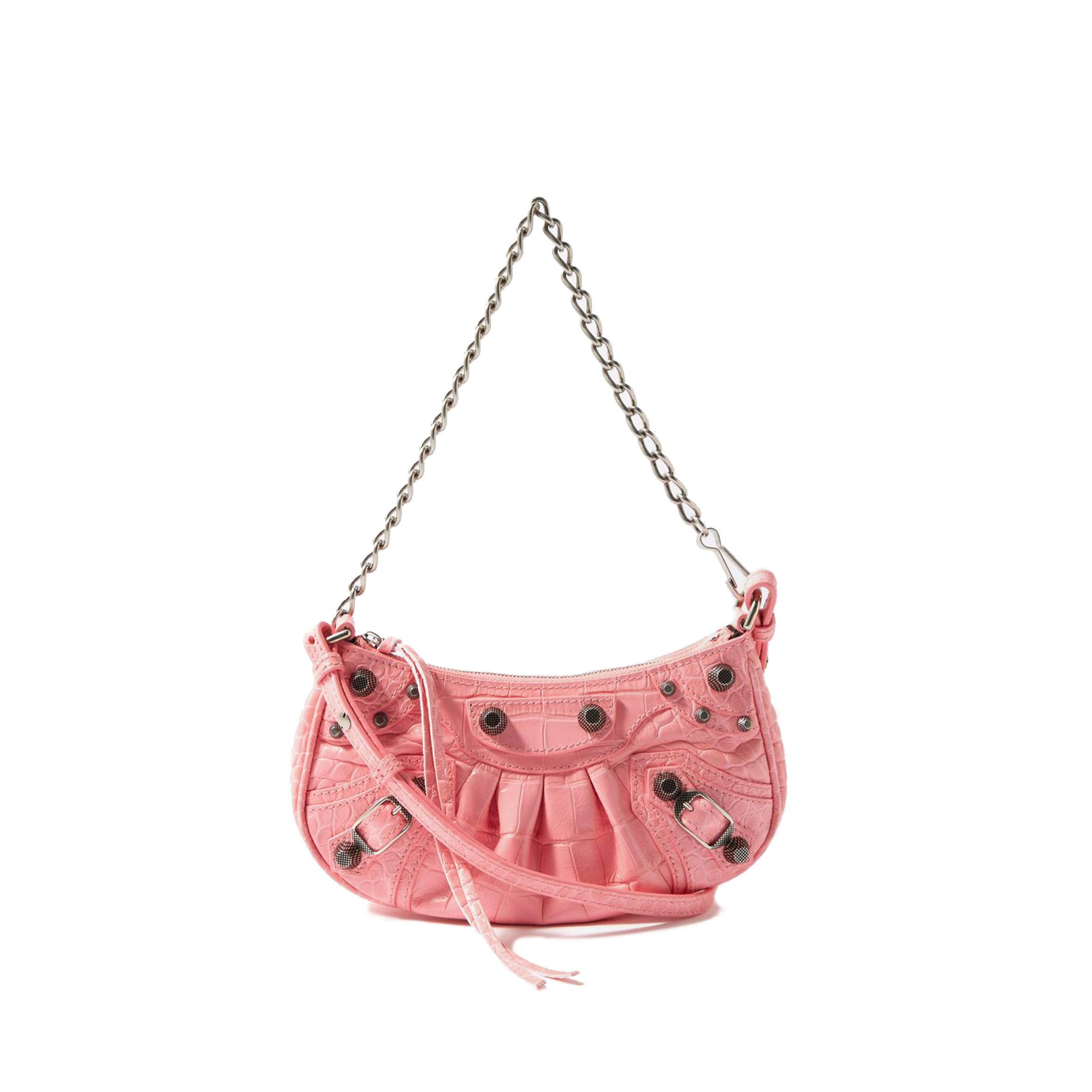 Ba*len*cia*ga pink le cagole mini croc-effect leather shoulder bag matchesfashion us (20*10*3.5cm)