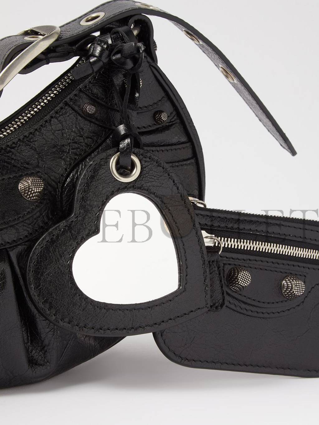 Ba*len*cia*ga black cagole xs leather shoulder bag matchesfashion us (24*13.5*5.4cm)