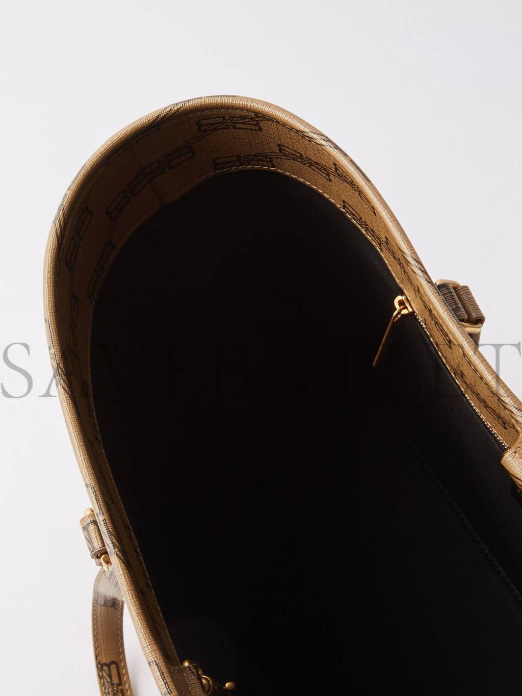 Ba*len*cia*ga beige signature bb-print coated-canvas tote bag matchesfashion us (40*26*14cm)