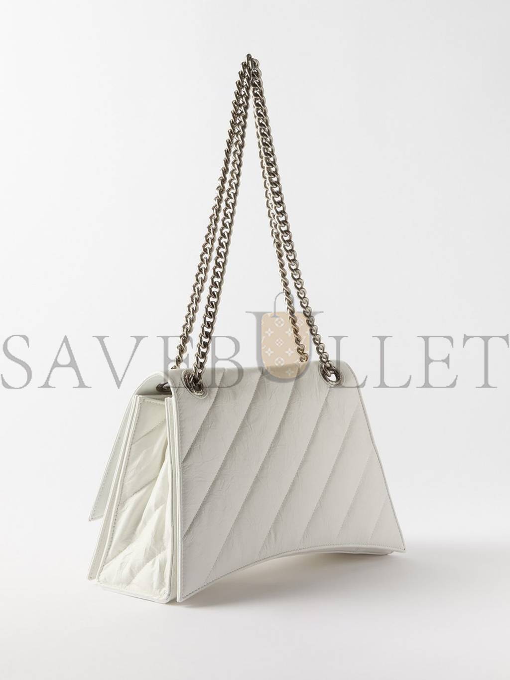 Ba*len*cia*ga white crush s quilted creased-leather shoulder bag matchesfashion us (25*14.9*10cm)