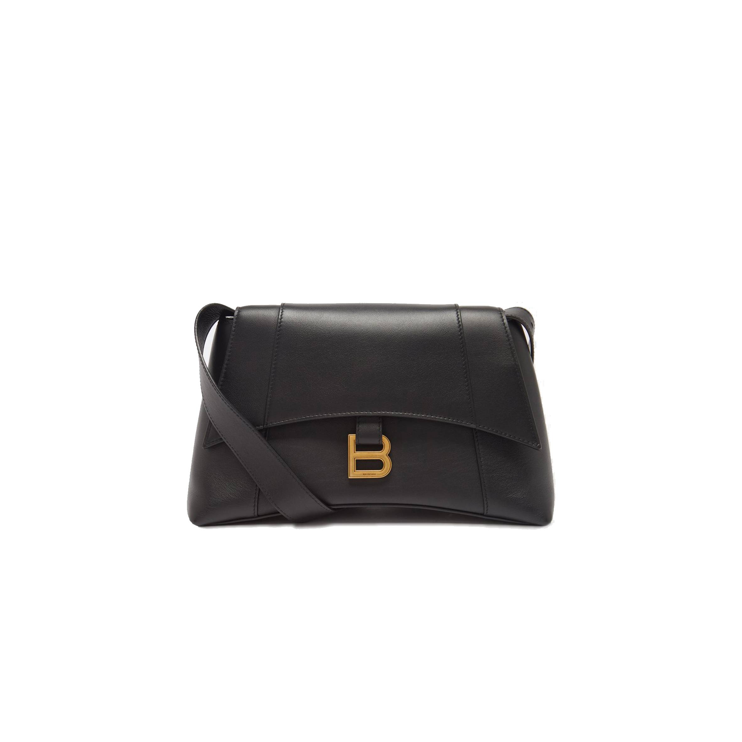 Ba*len*cia*ga black downtown s leather bag matchesfashion us (29.2*19.3*10.6cm)