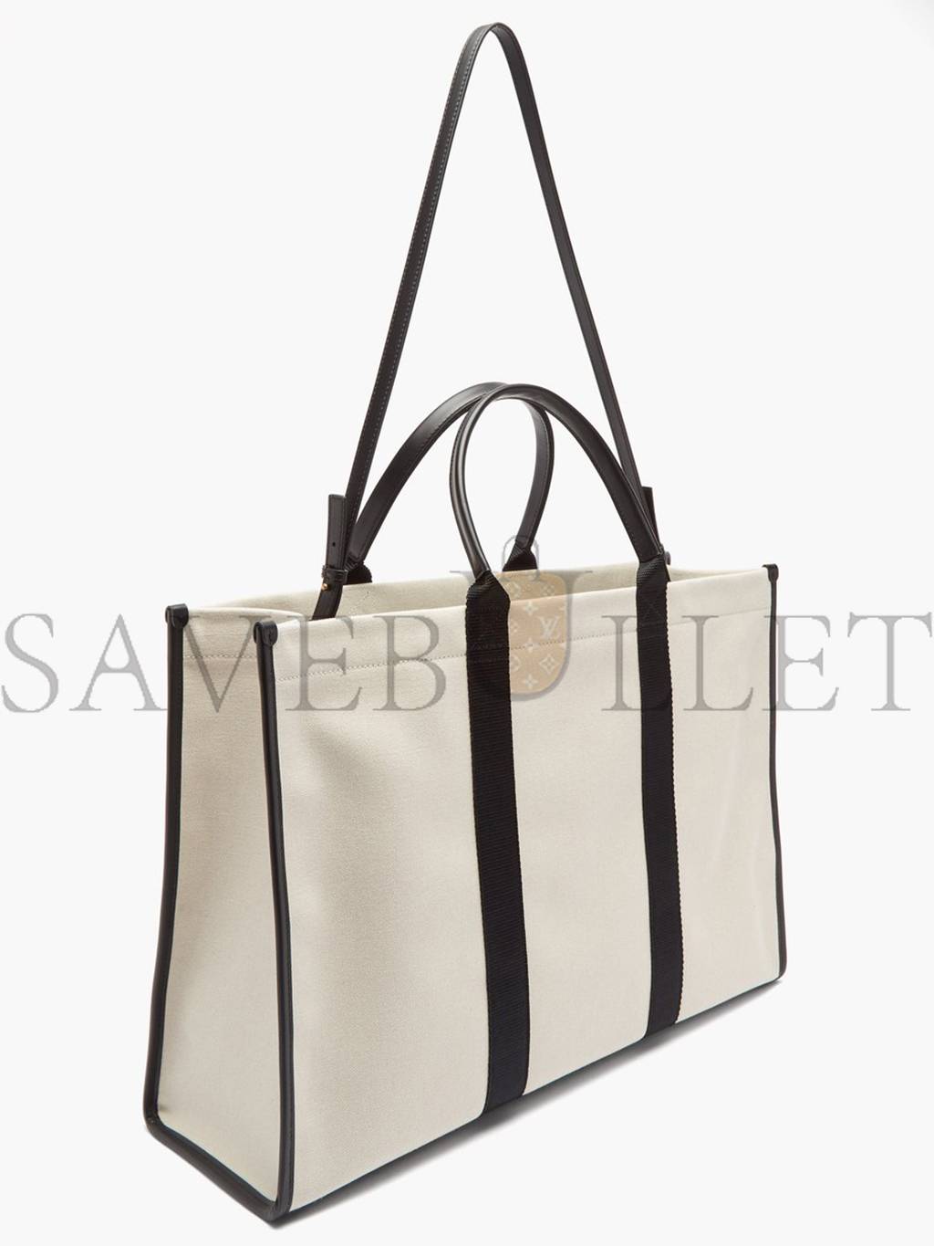 Ba*len*cia*ga neutral neo l leather-trim canvas tote bag matchesfashion us (48.2*32*16cm)