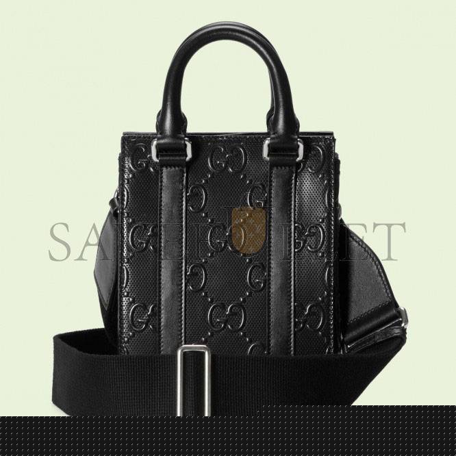 G*u*i gg embossed mini tote bag 696010  (20*16*7cm)