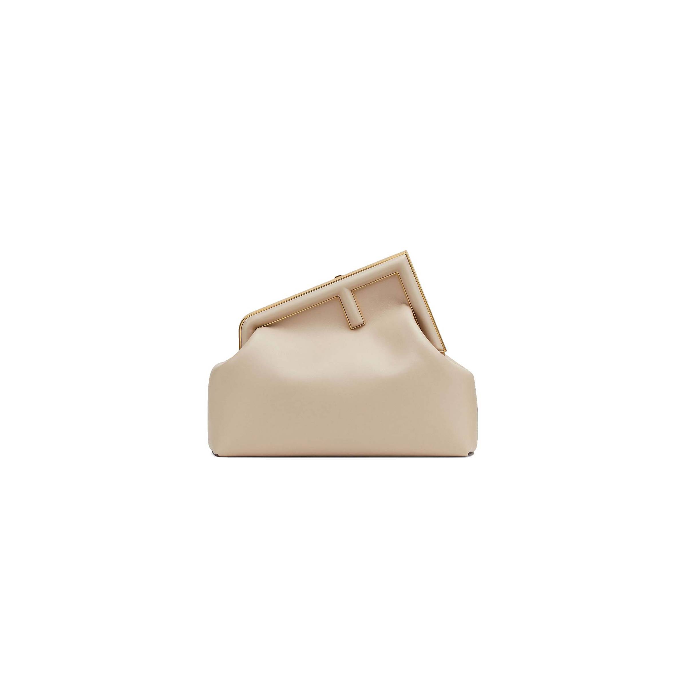 F**di first medium - beige leather bag 8bp127abvef19pn (32.5*23.5*15cm)