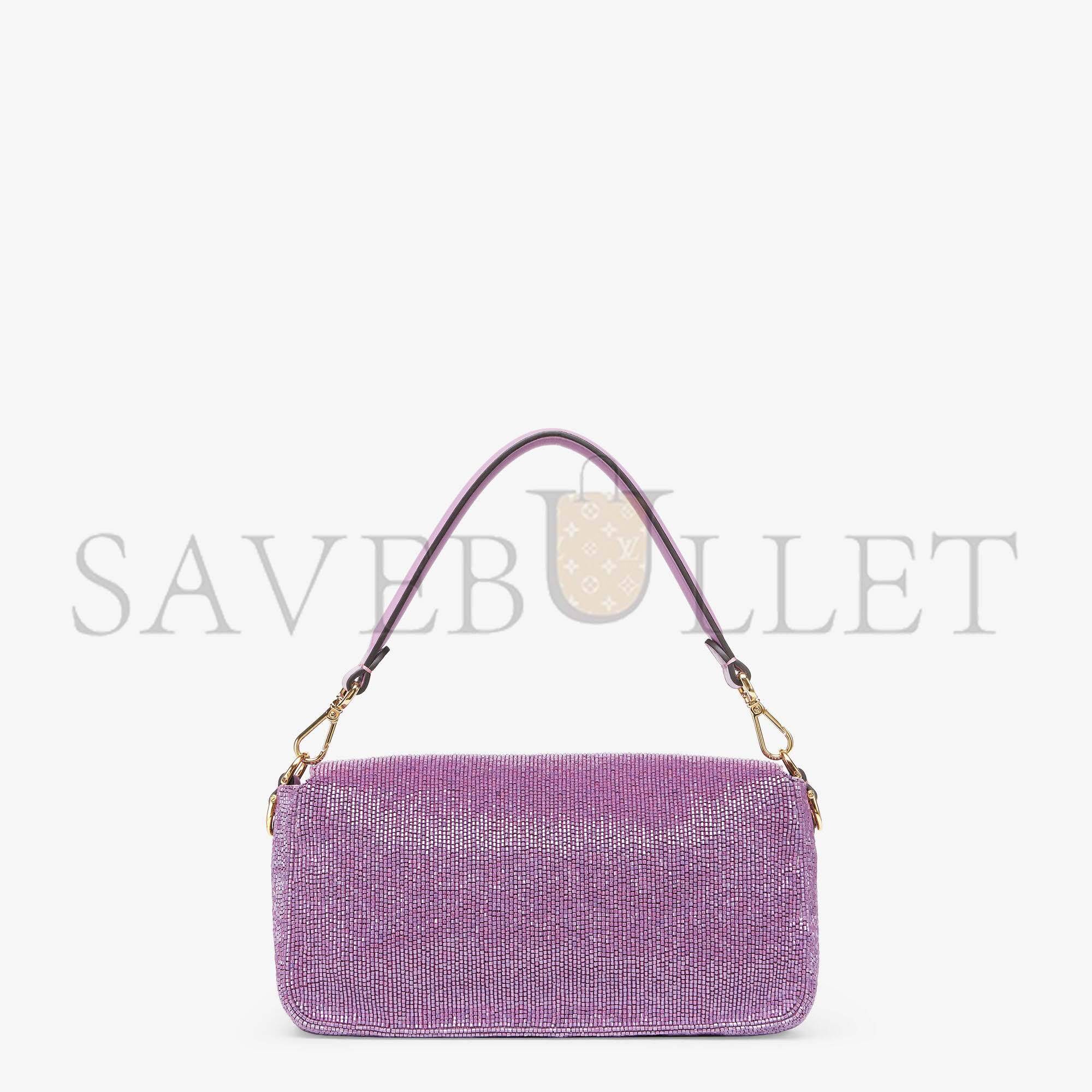 F**di baguette - re-edition bag in lilac beads 8br600am2lf1jco (27*15*6cm)