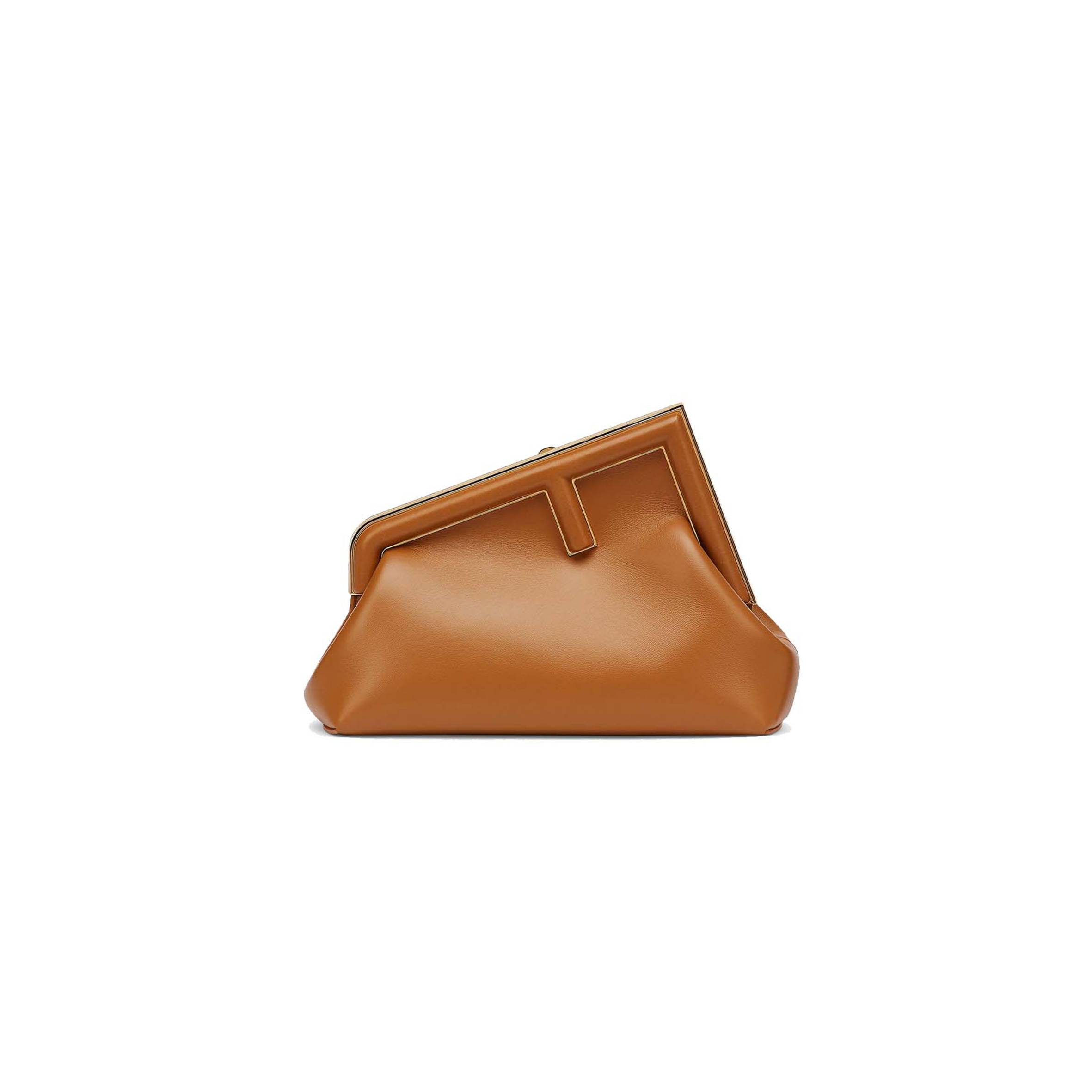 F**di first small - brown leather bag 8bp129abvef0nyj (26*18*9.5cm)