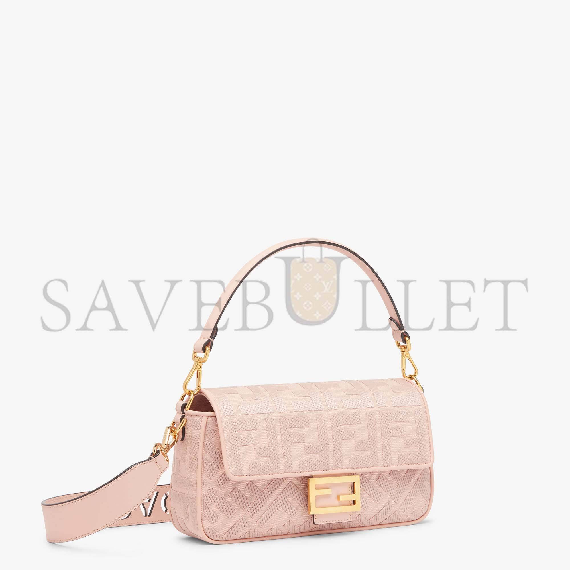F**di baguette - pink ff canvas bag 8br600amcdf1j4a (27*15*6cm)