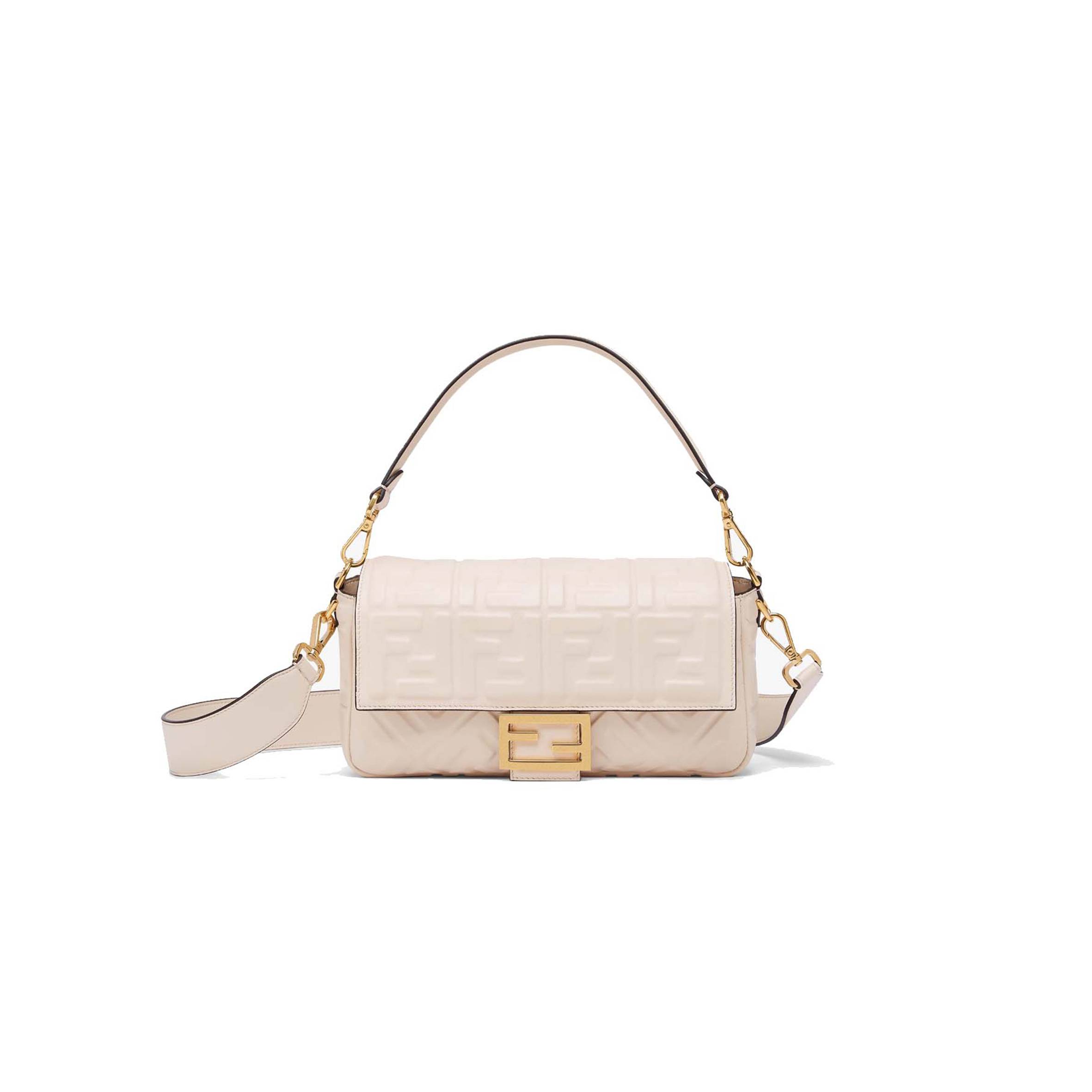 F**di baguette - pink leather bag 8br600a72vf191j (27*15*6cm)