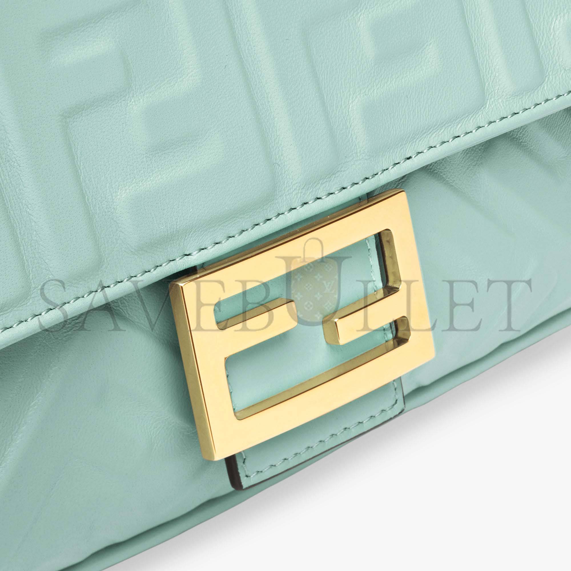 F**di baguette - mint green nappa leather bag 8br600a72vf1iv6 (27*15*6cm)