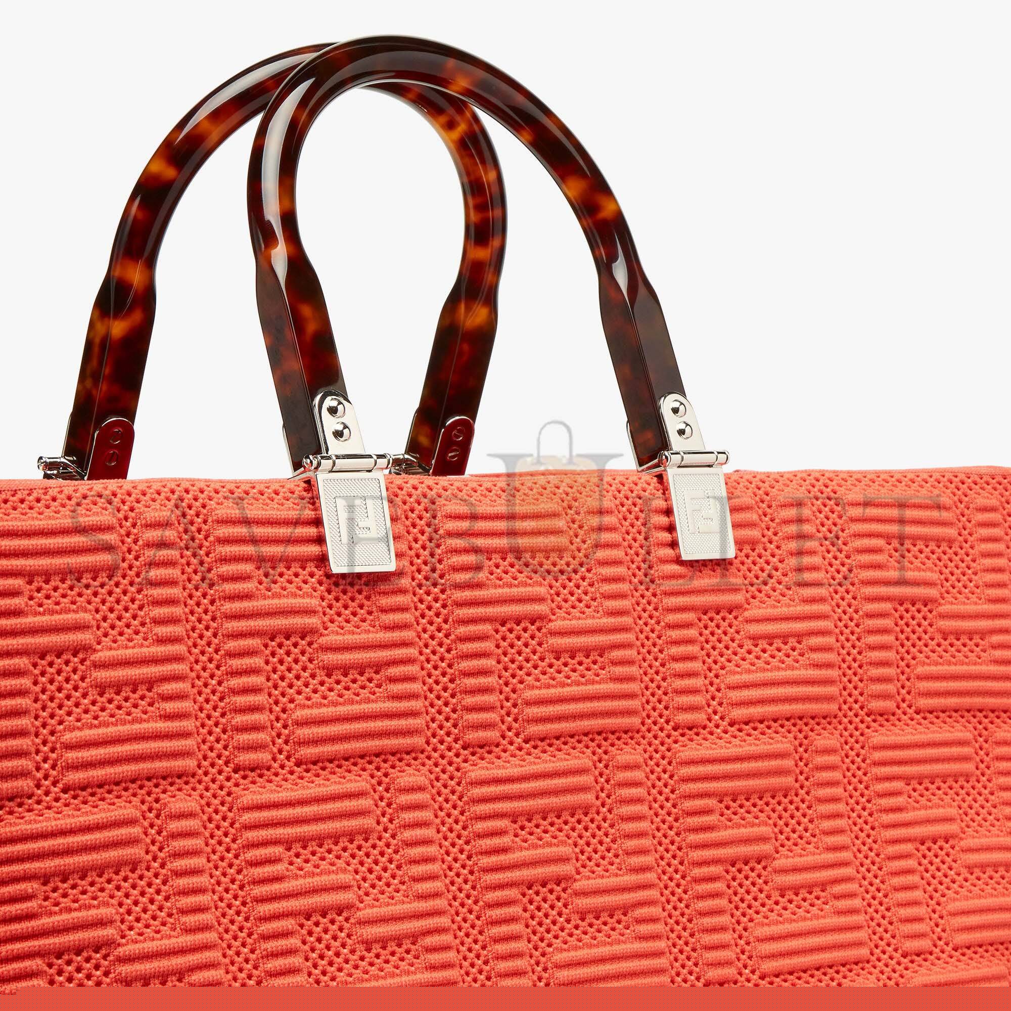 F**di sunshine medium - red ff fabric shopper 8bh386ahwcf0pg3 (35*31*17cm)