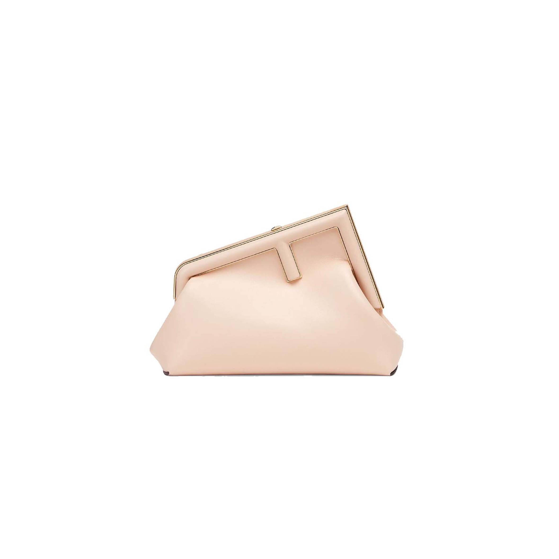 F**di first small - pale pink leather bag 8bp129abvef14n1 (26*18*9.5cm)