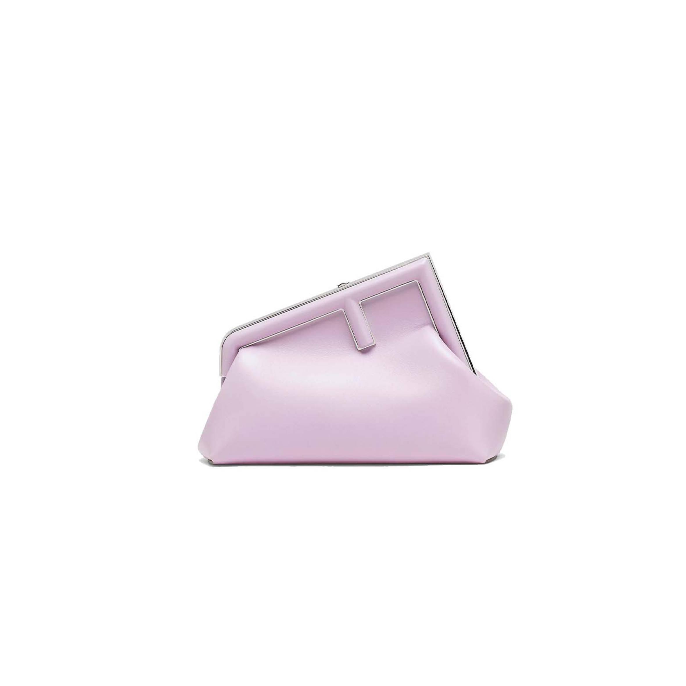 F**di first small - lilac leather bag 8bp129abvef1hos (26*18*9.5cm)