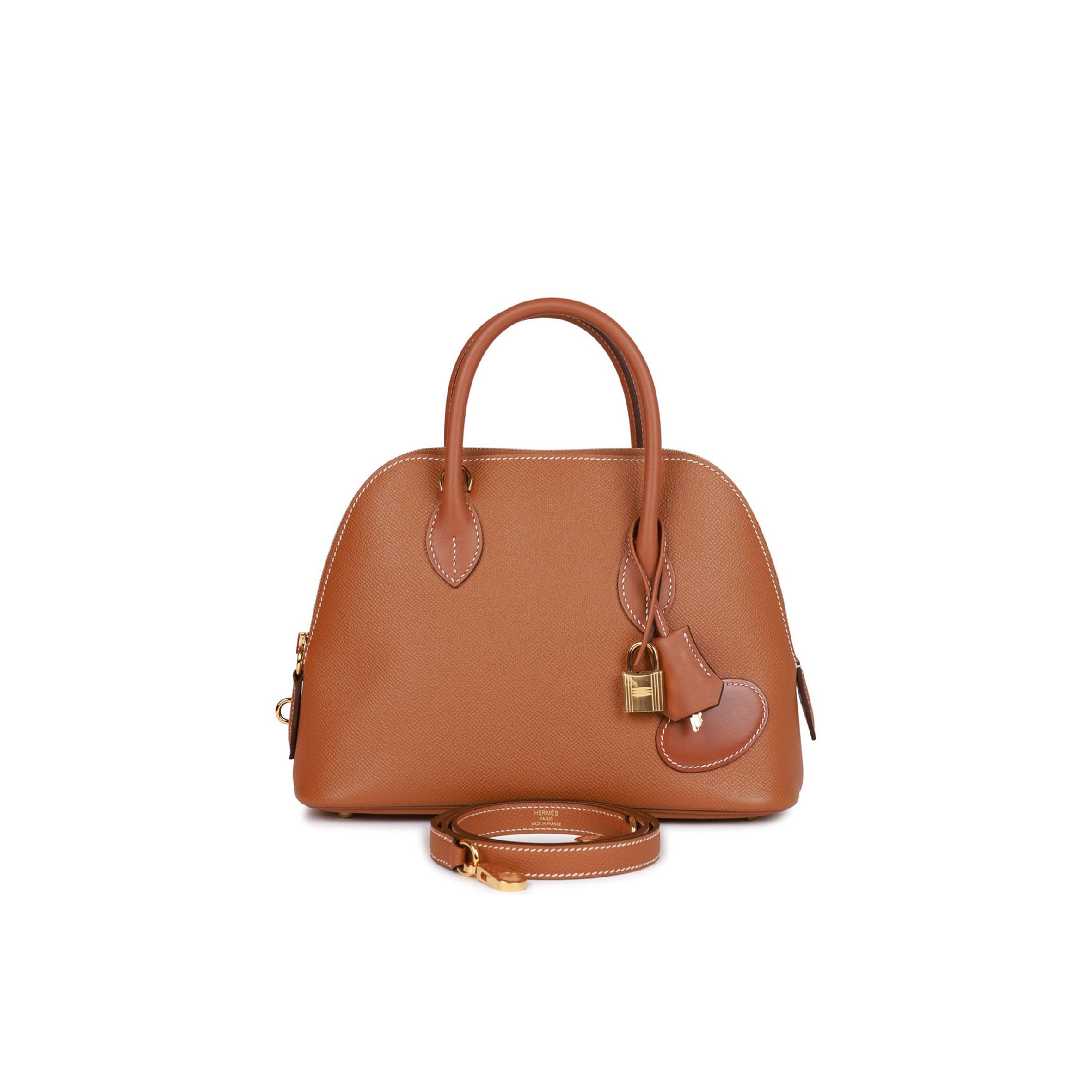 H**mes 1923 bolide 25 en desordre gold epsom gold hardware (25*20*10cm)